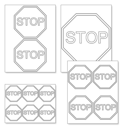 Printable Stop Sign Template