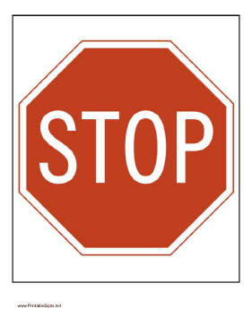 Printable Stop Sign