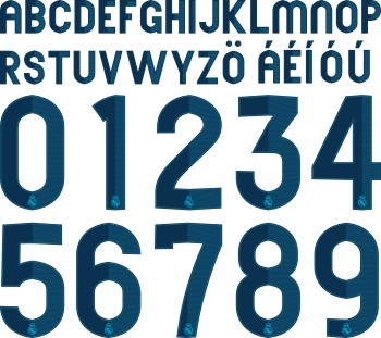 Real Madrid Jersey Font