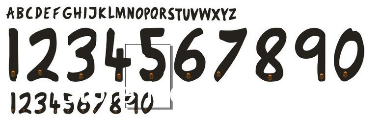 Real Madrid Number Font