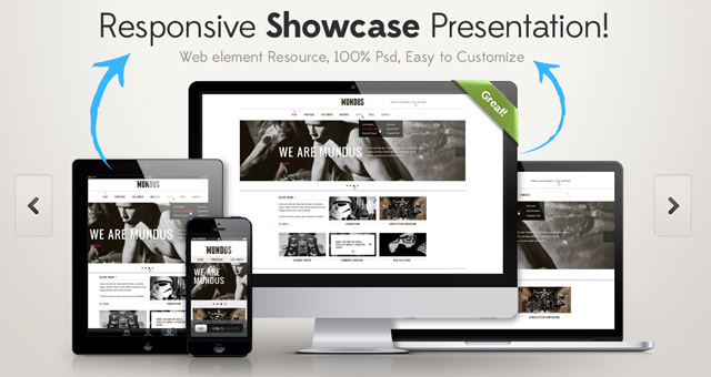 11 Website Showcase PSD Images