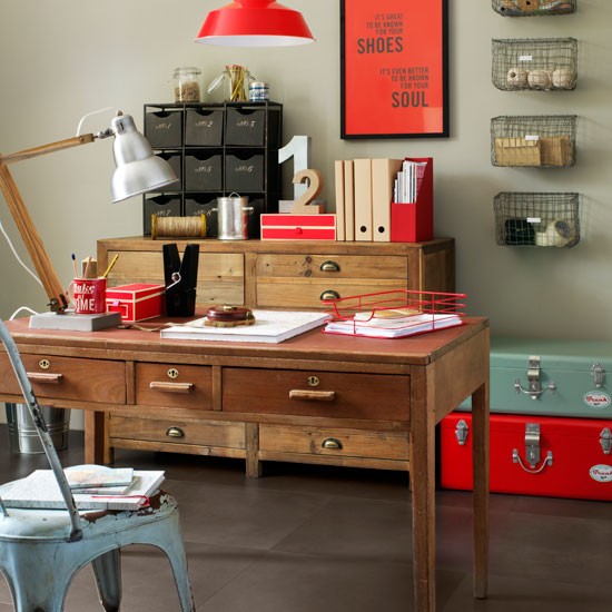Retro Industrial Home Office