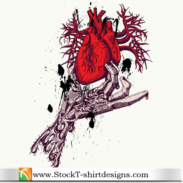 Skeleton Hand Holding Heart Skeleton Hand Holding Heart