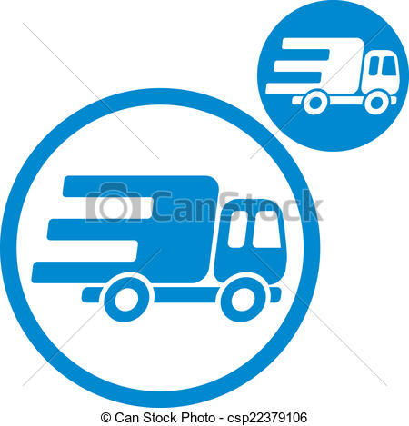 Small Delivery Truck Clip Art