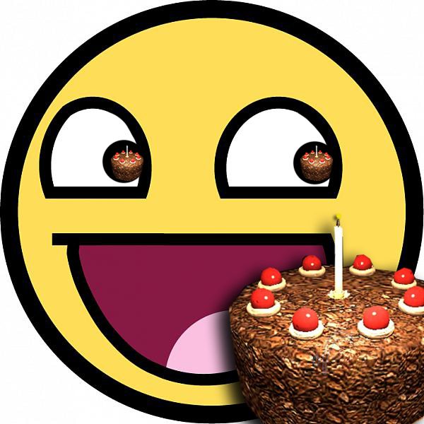 8 Emoticon Eating Cake Images