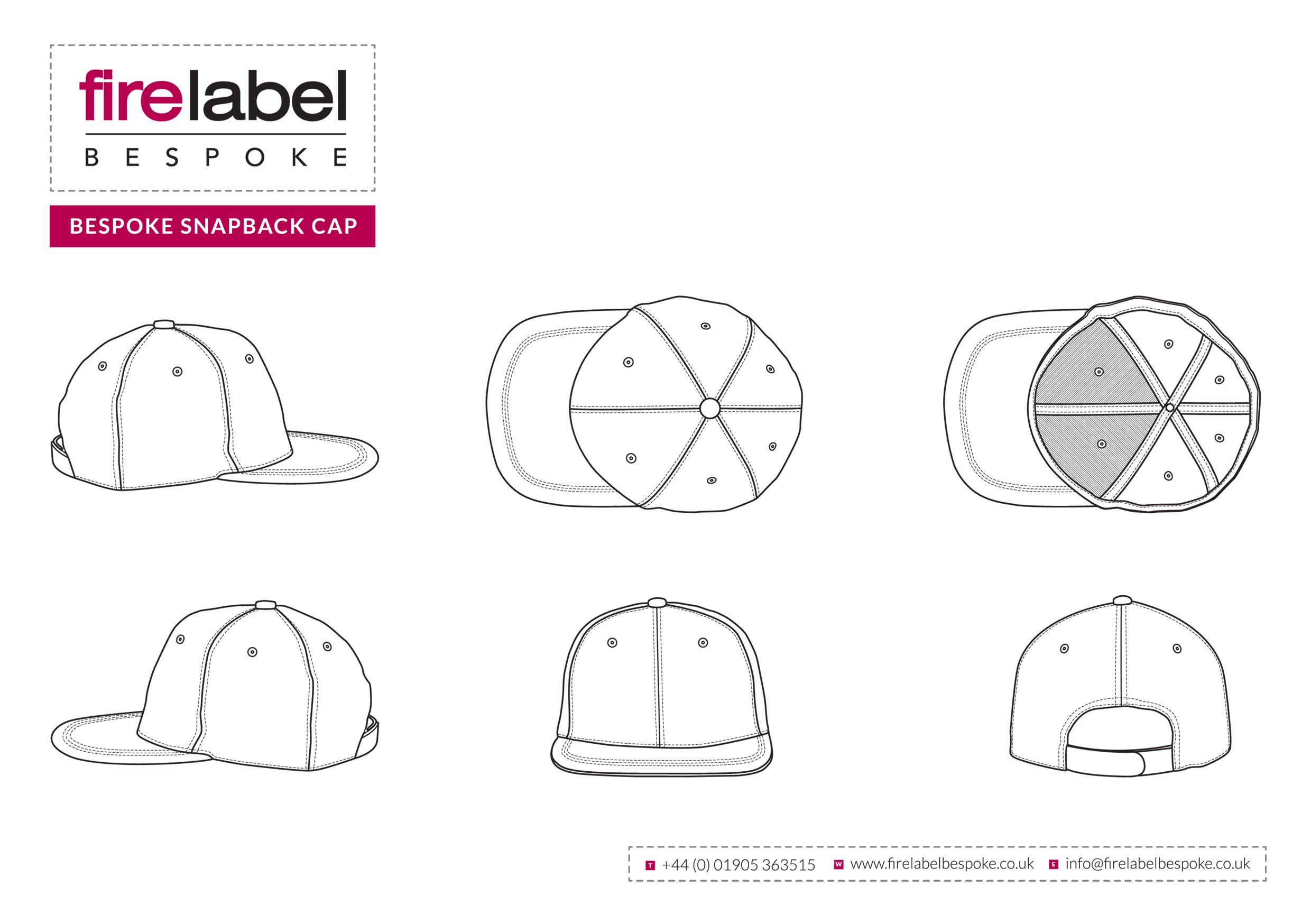 Snapback Hat Design Template