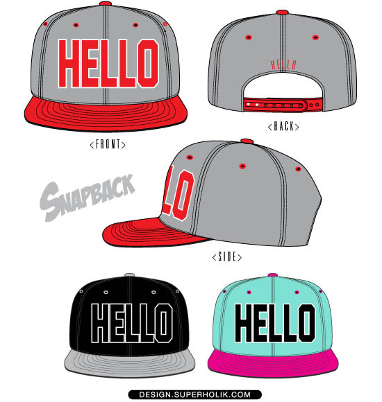 Snapback Vector Template