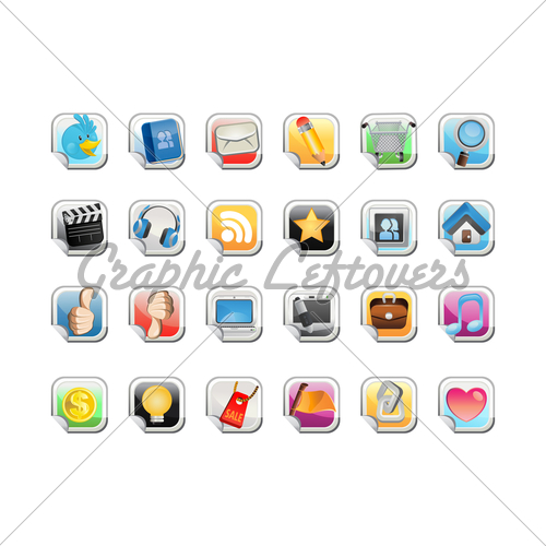 Social Media Icons Sticker