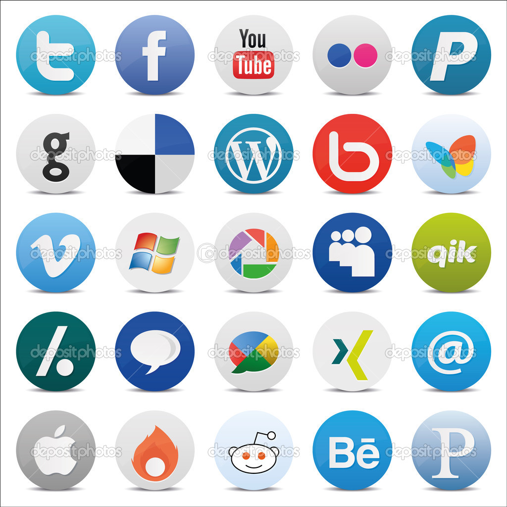 Social Media Icons Vector