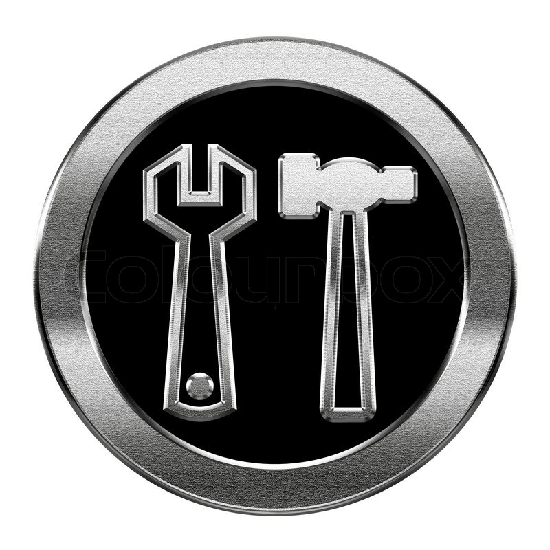 Tools Icon Black White Background