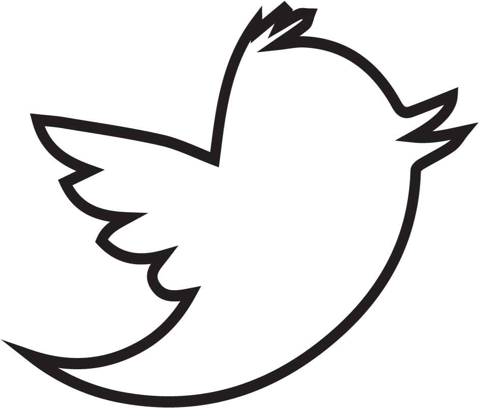 Transparent Twitter Logo Outline