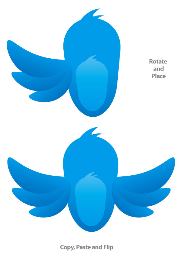 Twitter Bird Logo Outline