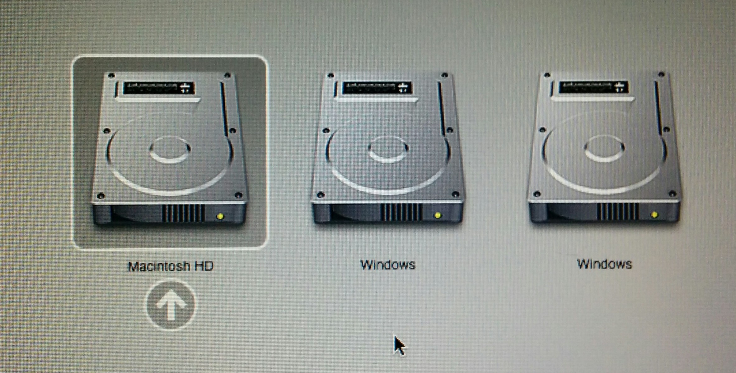 Two Boot Windows Mac Drive Icons