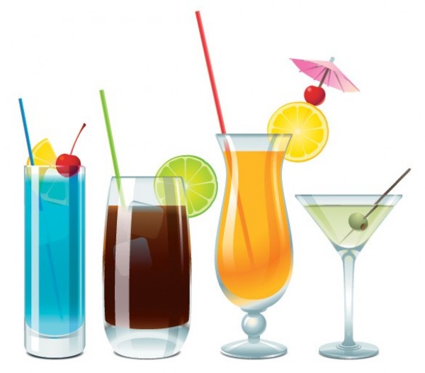 Vector Cocktail Drink Vector Cocktail Drink