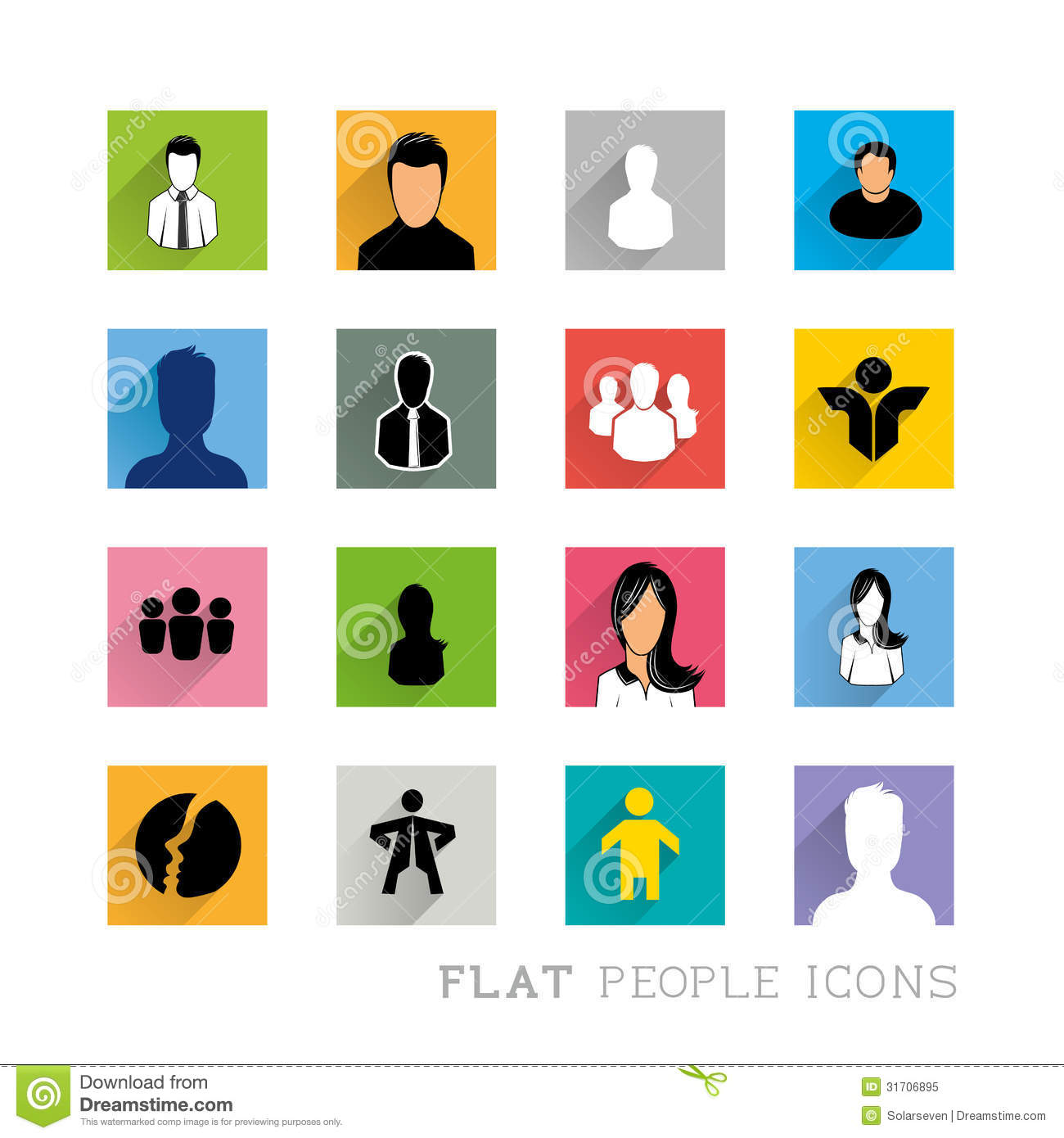 Vector Person Icon Flat