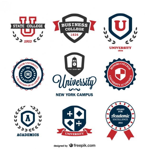 13 Photos of College Logo Free Vector Downloads