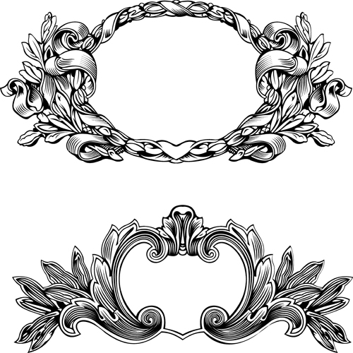 Vintage Borders and Frames Vectors