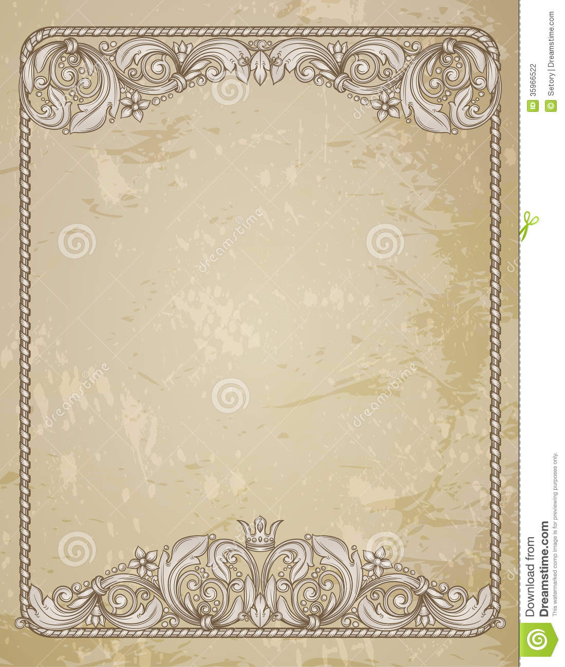 Vintage Certificate Border Design