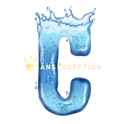 Water Splash Letters