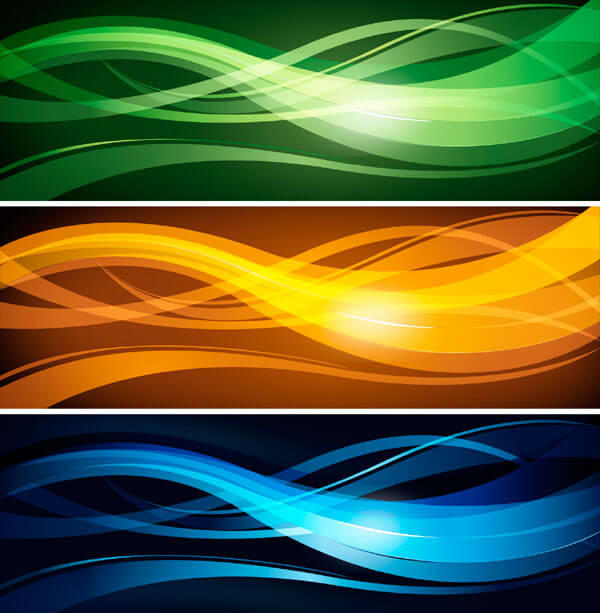 Wavy Abstract Header Design Free