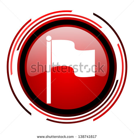 White Flag with Red Circle