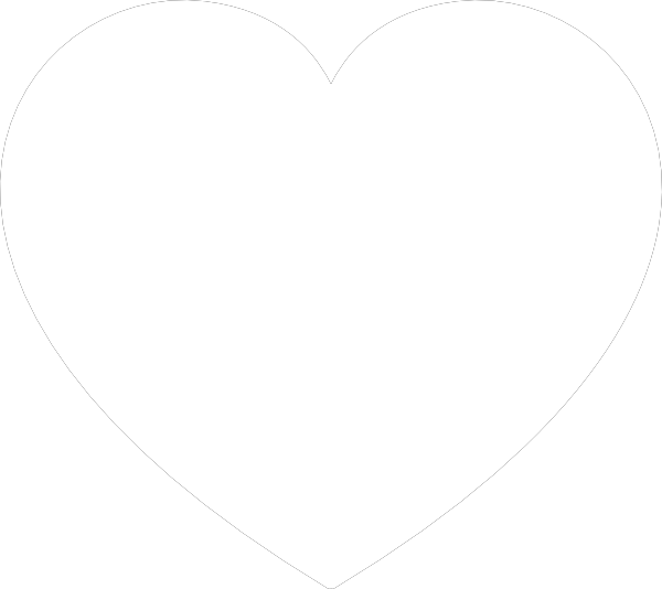 White Heart Clip Art