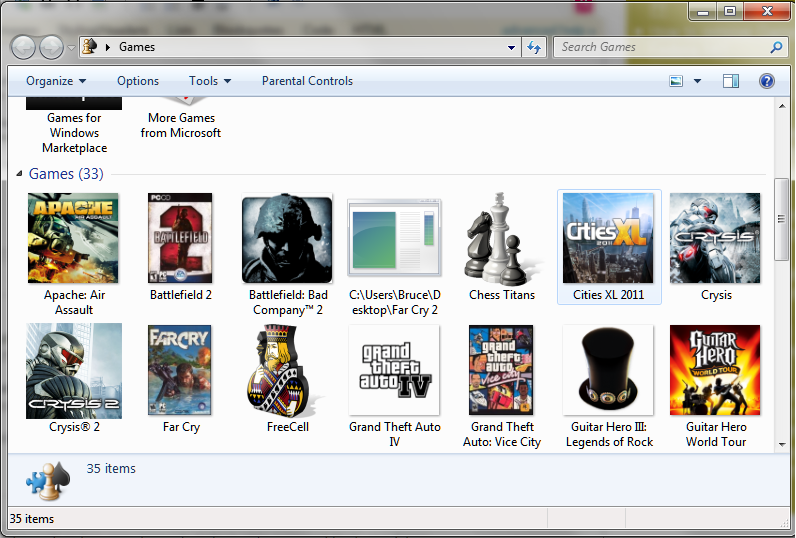Windows 7 Games Folder Icon