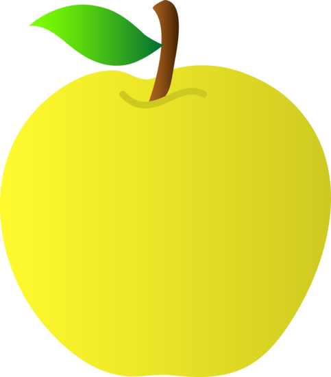 Yellow Apple Clip Art
