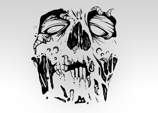 Zombie Face Vector