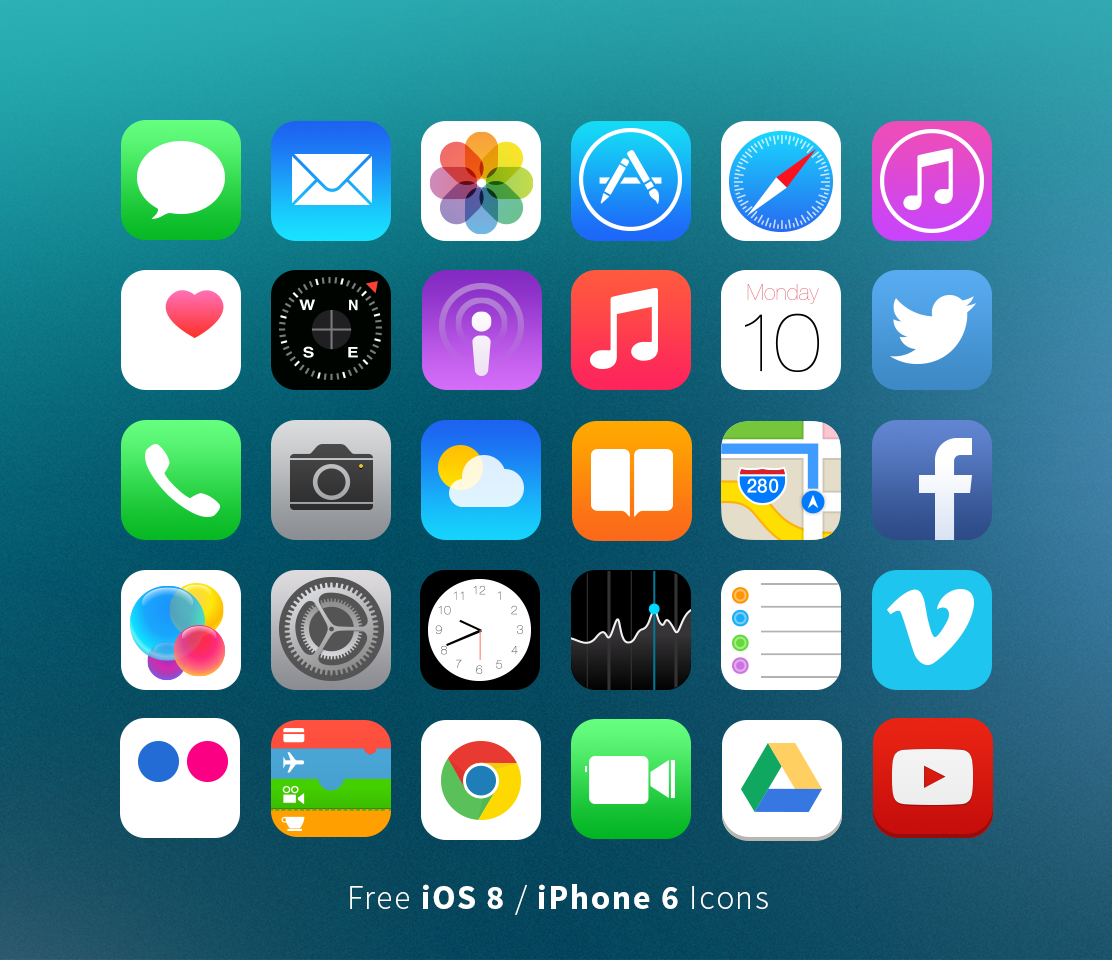 6 iPhone Icon Vector