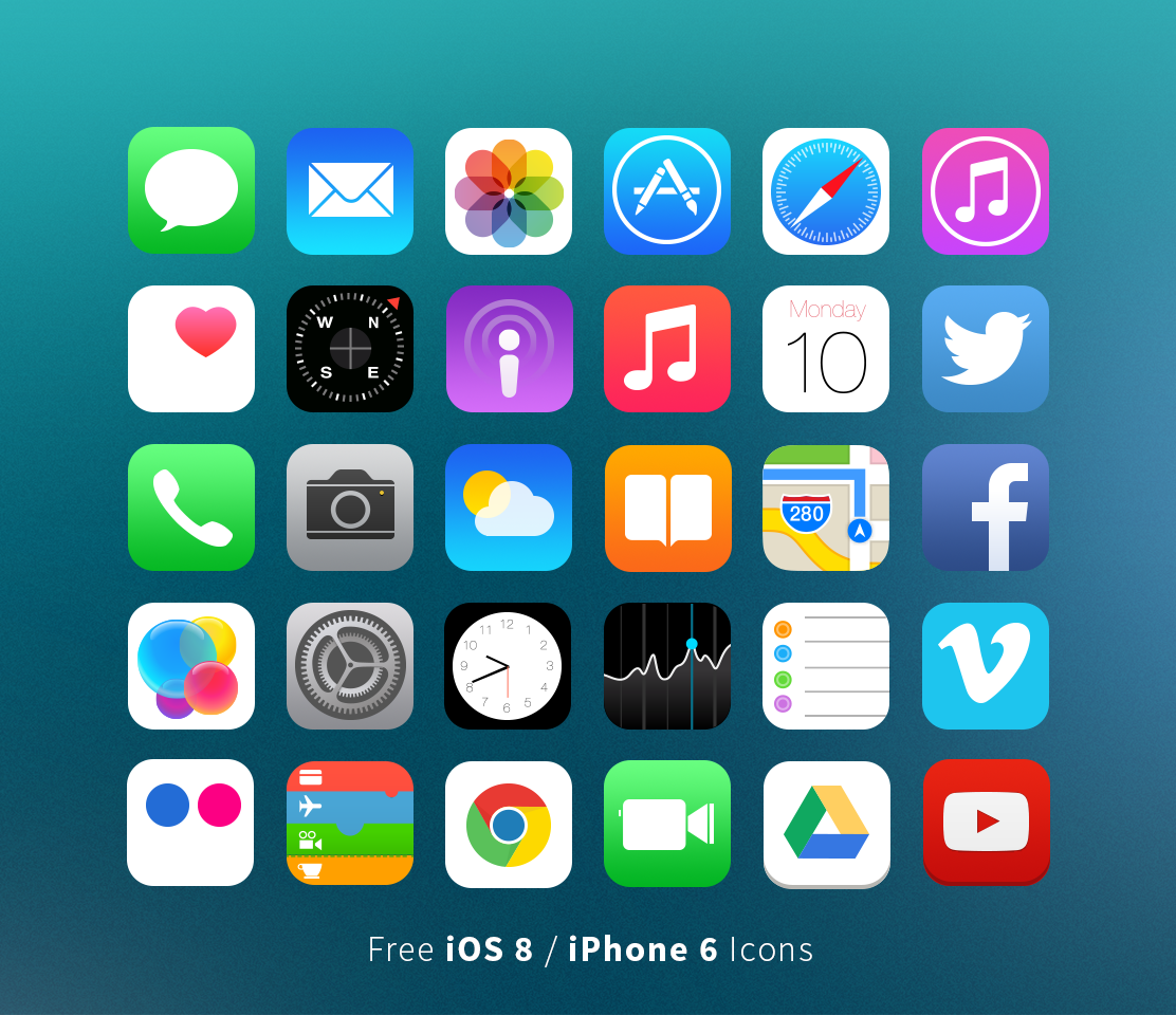 6 iPhone Icon Vector 6 iPhone Icon Vector