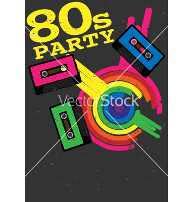 80S-Party-Flyer-Template