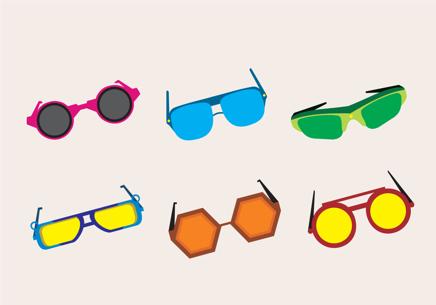 80s Sunglasses Art