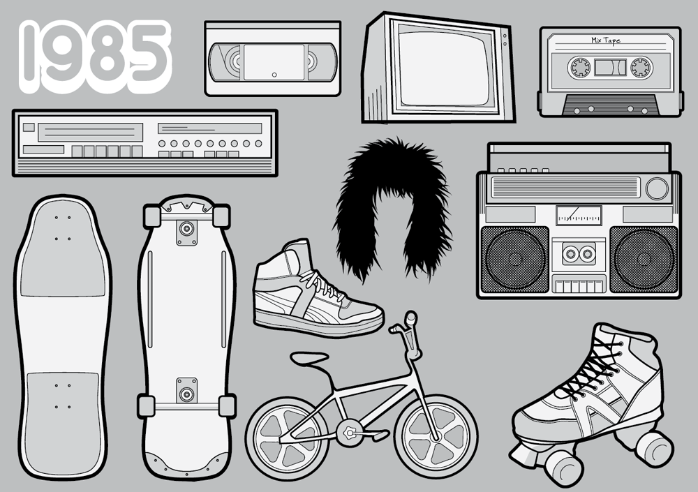 80s Vector Art