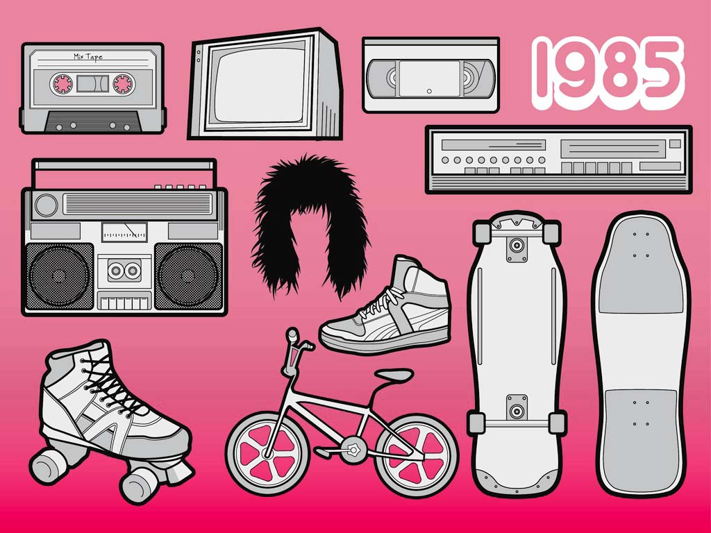 80s Vector Clip Art