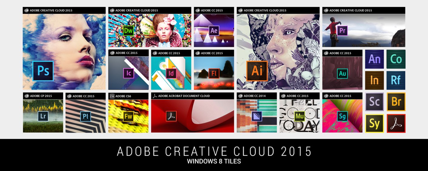 Adobe Creative Cloud Icons 2015
