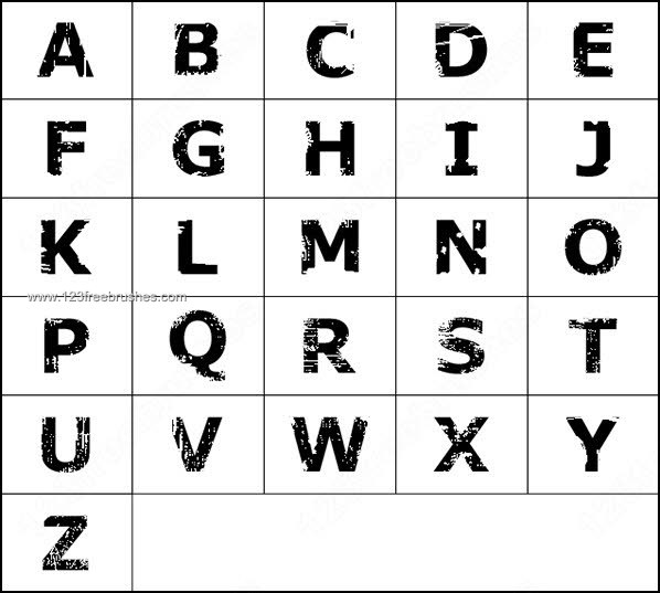 alphabet shapes for photoshop free download