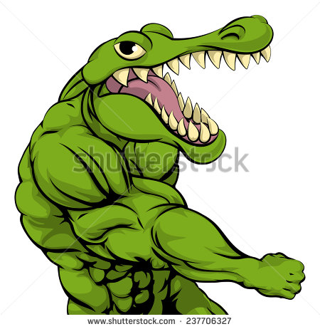 Angry Alligator Illustration