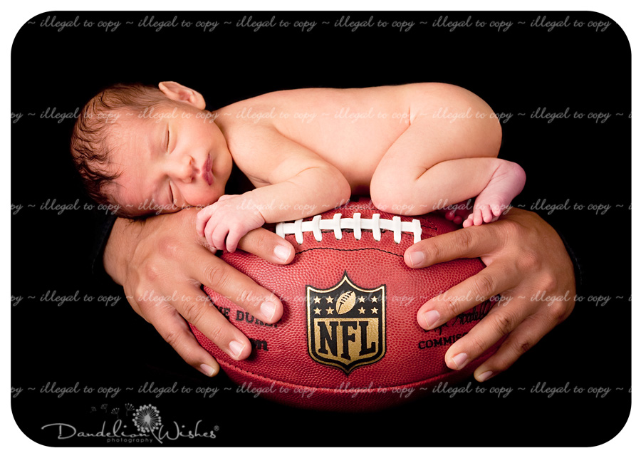 14 Football Newborn Photography Images