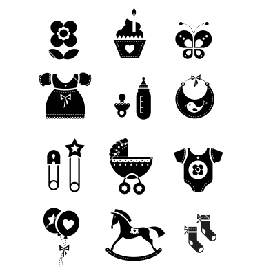 Baby Icons Vector