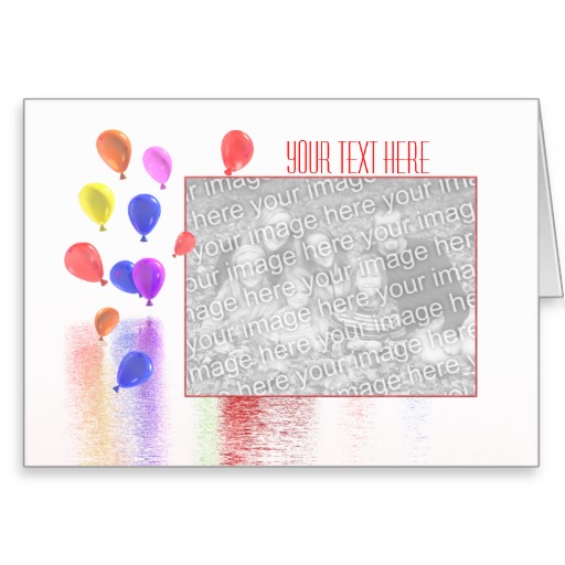 Balloon Birthday Card Template