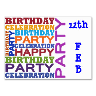 Birthday Party Card Template