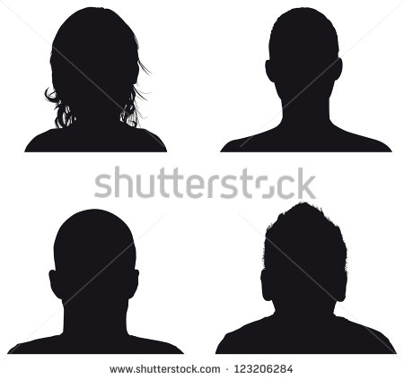 Black Person Profile Silhouette