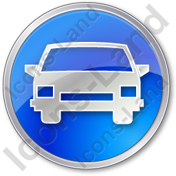 Blue Car Icon