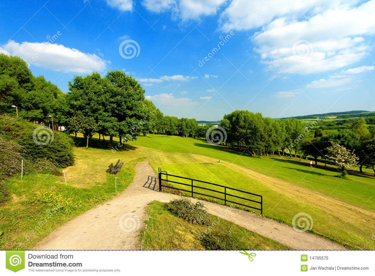 Blue Sky On Golf Course