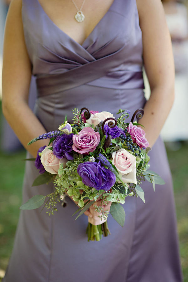 Blush Purple Wedding Flowers