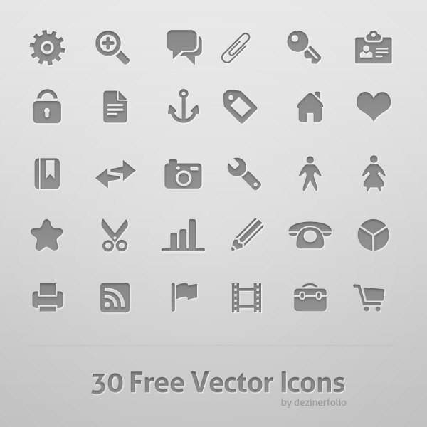 Business Card Icons Vector Free