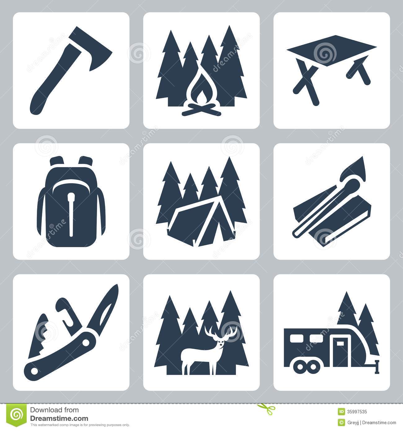 Camping Tent Vector Camping Tent Vector