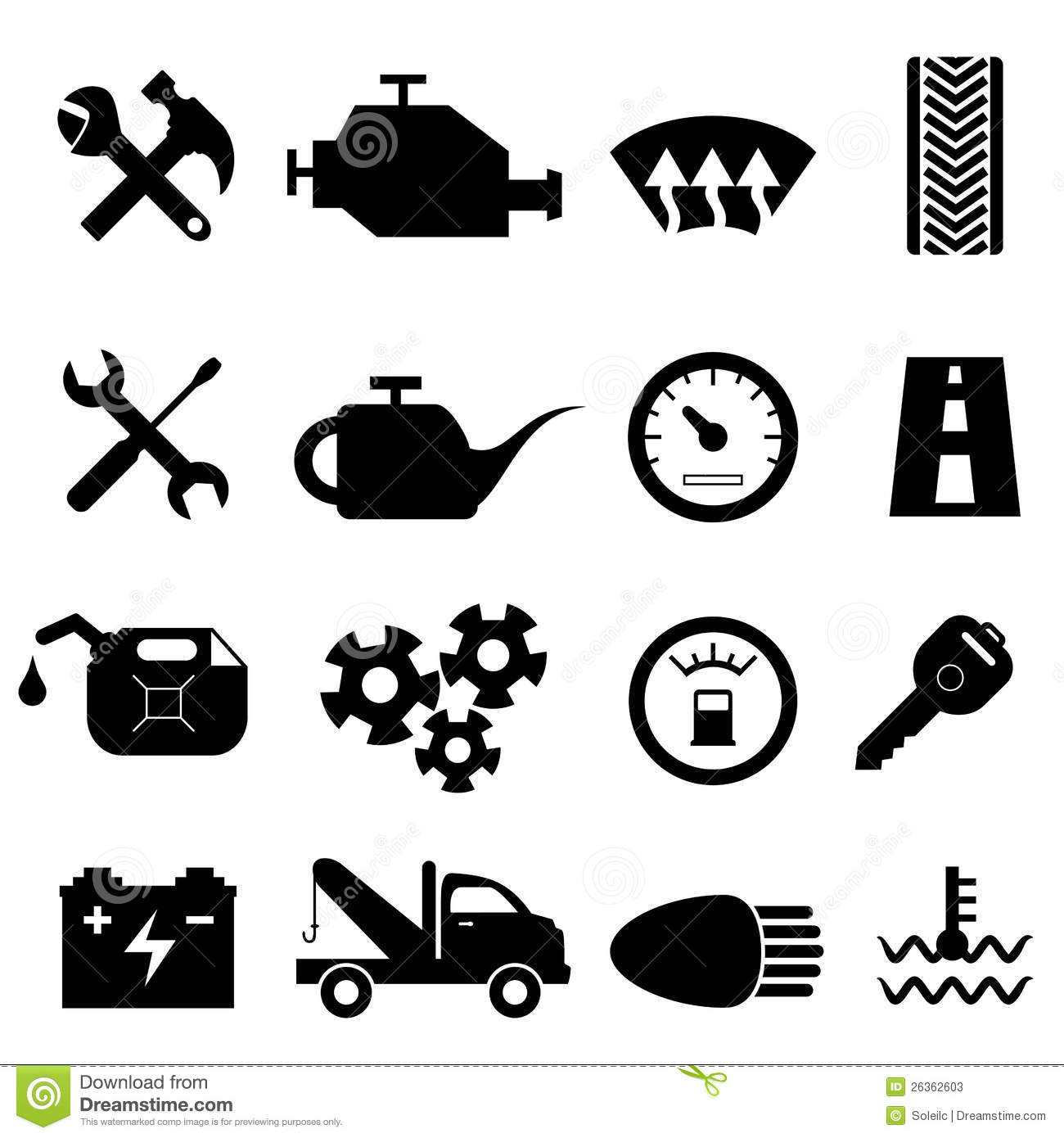 12 Auto Maintenance Icons Images