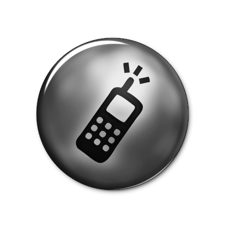 Cell Phone Icon Button